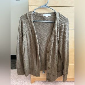 Green button-up Two by Vince Camuto cardigan